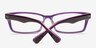 HA814 Purple AcetateEyeglass Frames from EyeBuyDirect, Closed View