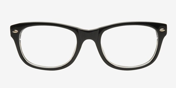 HA979 Black/Clear Acétate Montures de lunettes de vue