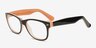 HS2204 Black & Pink AcetateEyeglass Frames from EyeBuyDirect, Angle View