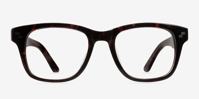 Chernogorsk Brown AcetateEyeglass Frames from EyeBuyDirect, Front View