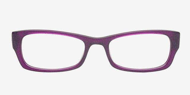 Salda Violet AcétateMontures de lunettes de vue d'EyeBuyDirect, Vue de Face