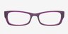 Salda Violet AcétateMontures de lunettes de vue d'EyeBuyDirect, Vue de Face
