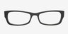 Salda Black AcetateEyeglass Frames from EyeBuyDirect, Front View