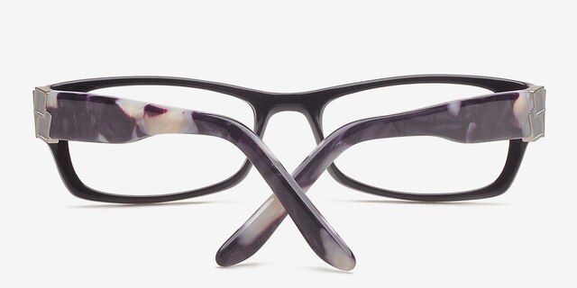 Salda Black AcetateEyeglass Frames from EyeBuyDirect, Closed View