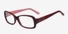 Konakovo Burgundy AcetateEyeglass Frames from EyeBuyDirect, Angle View