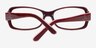 Konakovo Burgundy AcetateEyeglass Frames from EyeBuyDirect, Closed View