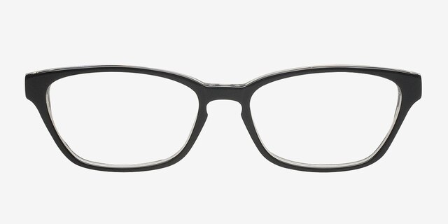 Tura Black AcetateEyeglass Frames from EyeBuyDirect, Front View