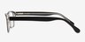 Tura Black AcetateEyeglass Frames from EyeBuyDirect, Side View