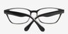 Tura Black AcetateEyeglass Frames from EyeBuyDirect, Closed View