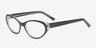 Rossosh Black AcetateEyeglass Frames from EyeBuyDirect, Angle View