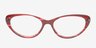 Rossosh Rouge AcétateMontures de lunettes de vue d'EyeBuyDirect, Vue de Face