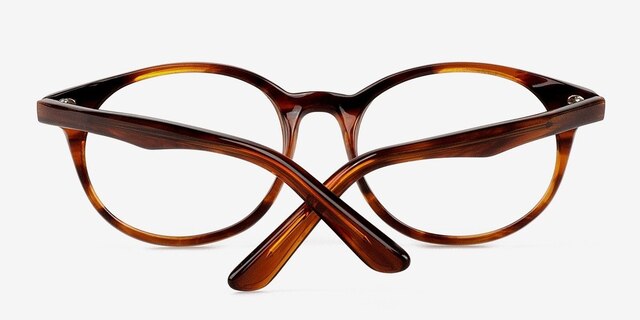 Saratov Brown AcetateEyeglass Frames from EyeBuyDirect, Closed View
