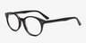 Saratov Black AcetateEyeglass Frames from EyeBuyDirect, Angle View