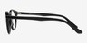 Saratov Black AcetateEyeglass Frames from EyeBuyDirect, Side View