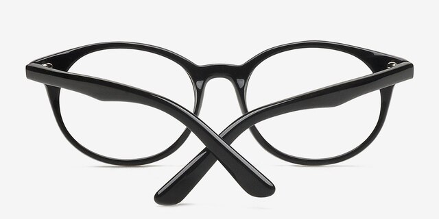 Saratov Black AcetateEyeglass Frames from EyeBuyDirect, Closed View