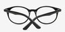 Saratov Black AcetateEyeglass Frames from EyeBuyDirect, Closed View