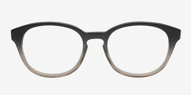 Sertolovo Black & Clear AcetateEyeglass Frames from EyeBuyDirect, Front View