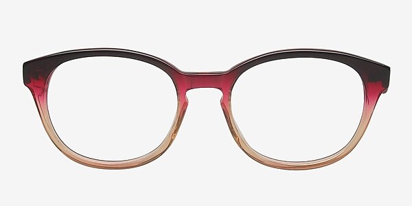 Sertolovo Burgundy/Clear Acetate Eyeglass Frames
