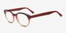 Sertolovo Burgundy & Clear AcetateEyeglass Frames from EyeBuyDirect, Angle View