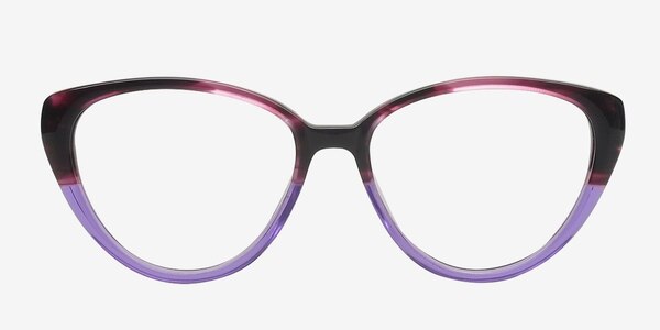 Shali Burgundy/purple Acétate Montures de lunettes de vue