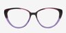 Shali Burgundy & purple AcetateEyeglass Frames from EyeBuyDirect, Front View