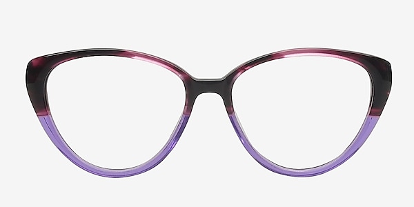 Shali Burgundy/purple Acetate Eyeglass Frames