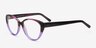 Shali Burgundy & purple AcetateEyeglass Frames from EyeBuyDirect, Angle View