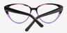 Shali Burgundy & purple AcetateEyeglass Frames from EyeBuyDirect, Closed View