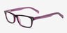Kemi Black & Purple AcetateEyeglass Frames from EyeBuyDirect, Angle View