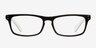 Kemi Black & White AcetateEyeglass Frames from EyeBuyDirect, Front View