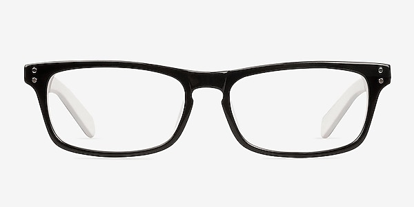 Kemi Black/White Acetate Eyeglass Frames