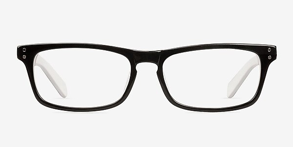 Kemi Black/White Acetate Eyeglass Frames