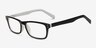 Kemi Black & White AcetateEyeglass Frames from EyeBuyDirect, Angle View