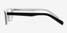 Kemi Black & White AcetateEyeglass Frames from EyeBuyDirect, Side View