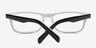 Kemi Black & White AcetateEyeglass Frames from EyeBuyDirect, Closed View