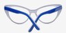 Lieksa Blue AcetateEyeglass Frames from EyeBuyDirect, Closed View