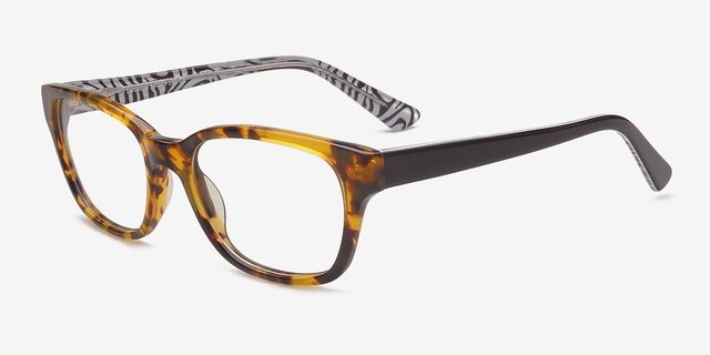 Serdobsk Tortoise AcetateEyeglass Frames from EyeBuyDirect, Angle View