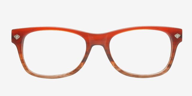 Sergach Brown AcetateEyeglass Frames from EyeBuyDirect, Front View