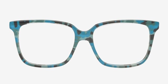 Tara Camouflage AcétateMontures de lunettes de vue d'EyeBuyDirect, Vue de Face
