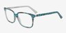 Tara Camouflage AcétateMontures de lunettes de vue d'EyeBuyDirect, Vue d'Angle