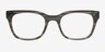 Valuyki Grey AcetateEyeglass Frames from EyeBuyDirect, Front View