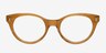 Kalitva Brown AcetateEyeglass Frames from EyeBuyDirect, Front View