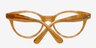 Kalitva Brown AcetateEyeglass Frames from EyeBuyDirect, Closed View