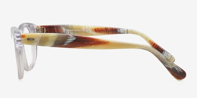 Kalitva Clear AcetateEyeglass Frames from EyeBuyDirect, Side View