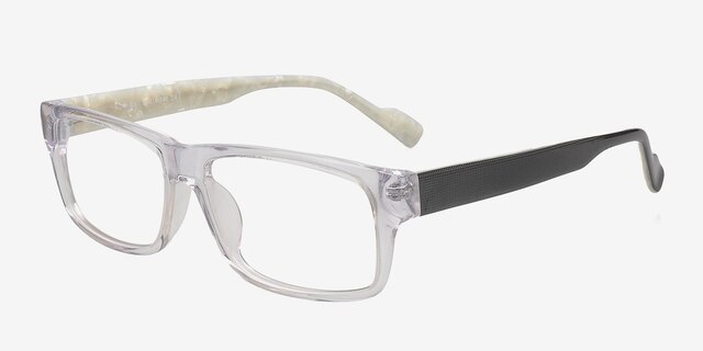 Ertil Clear AcetateEyeglass Frames from EyeBuyDirect, Angle View