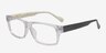 Ertil Clear AcetateEyeglass Frames from EyeBuyDirect, Angle View