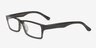 Zlin Black & Strip AcetateEyeglass Frames from EyeBuyDirect, Angle View