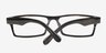 Zlin Black & Strip AcetateEyeglass Frames from EyeBuyDirect, Closed View