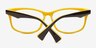 DN6085 Black & Yellow AcetateEyeglass Frames from EyeBuyDirect, Closed View