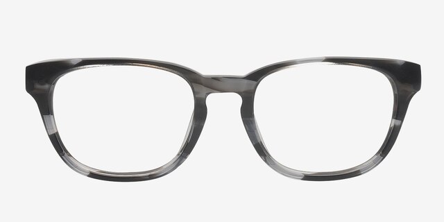UAF-110190 Grey & Clear AcetateEyeglass Frames from EyeBuyDirect, Front View